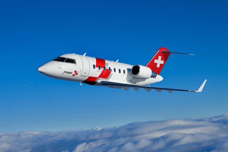 Bombardier livre un autre avion Challenger 650 à Swiss Air-Rescue Rega pour sa flotte croissante d’avions-ambulances de dernière génération